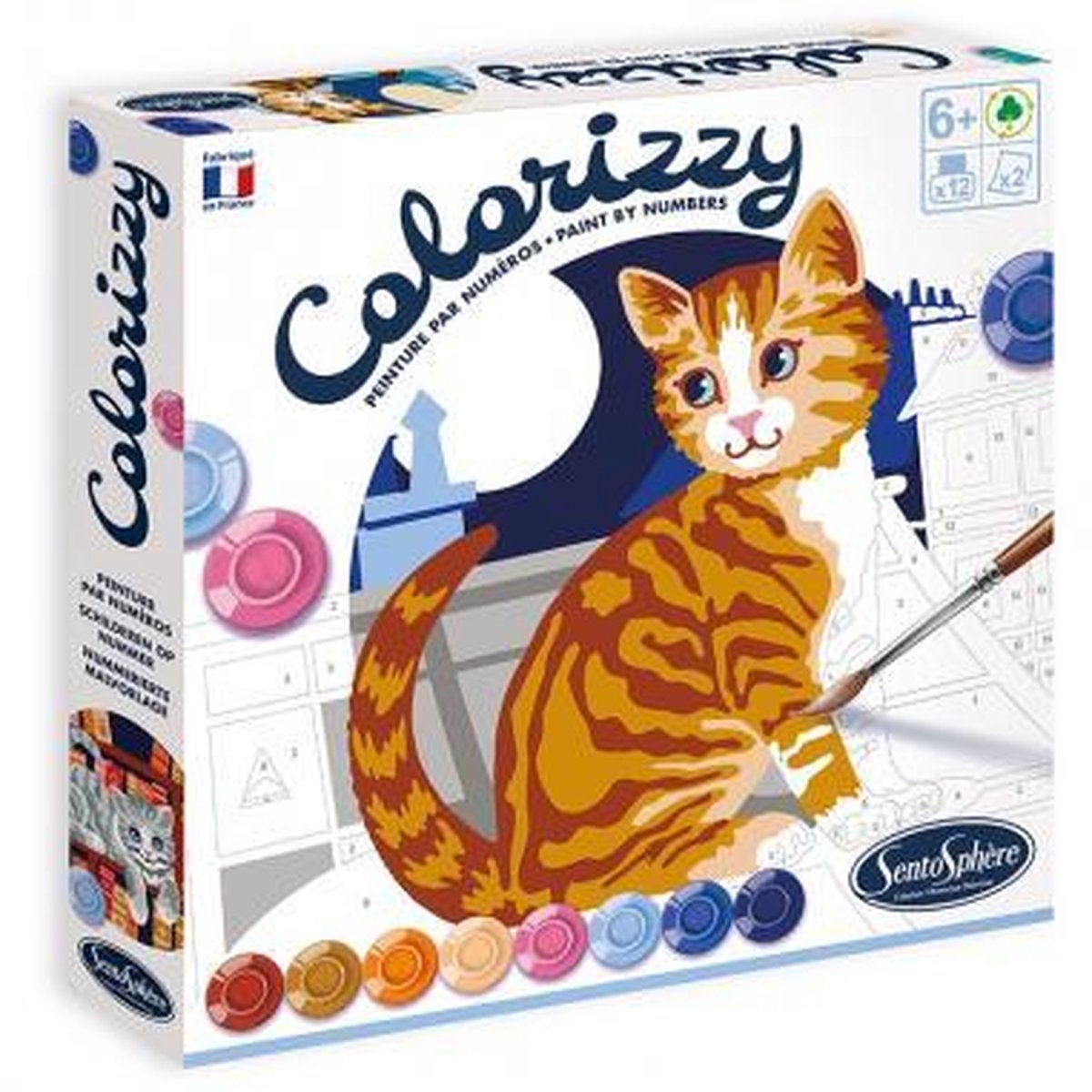 SentoSphère Colorizzy Schilder op Nummer Katten