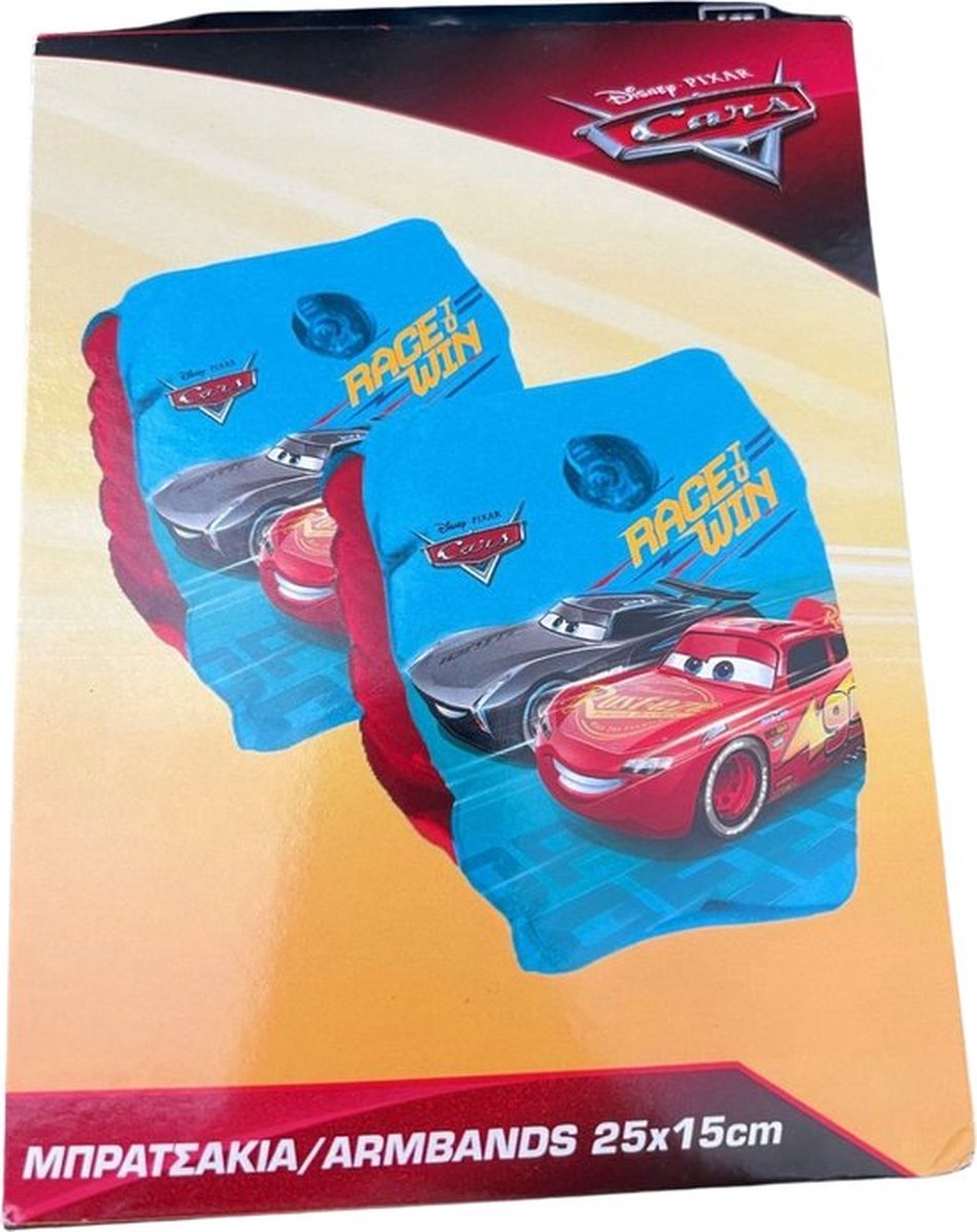 Cars Armbands 4 Stuks - 3-6 jaar - 25x15cm -   - Armbandjes - Zwembenodigdheden - Zwemplezier - Veiligheid - Leren Zwemmen - Zwemmen - Zwembandjes Voor Kinderen - Zwembad - Strand - Zee - Opblaasbare Bandjes - Zwemveiligheid