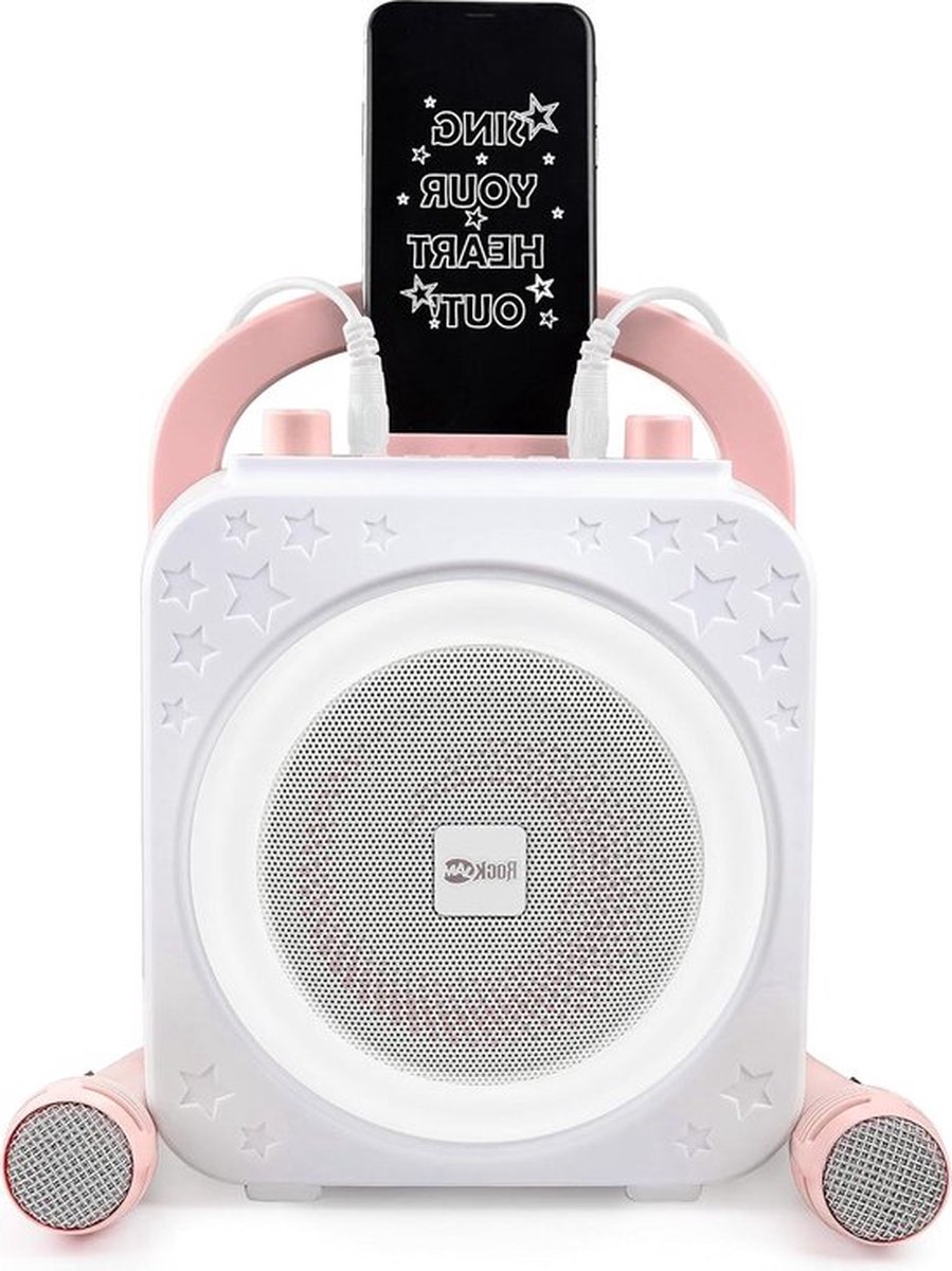 Karaoke set voor volwassenen - Ring Bluetooth Karaoke Machine met Twee Microfoons karaoke set voor volwassenen