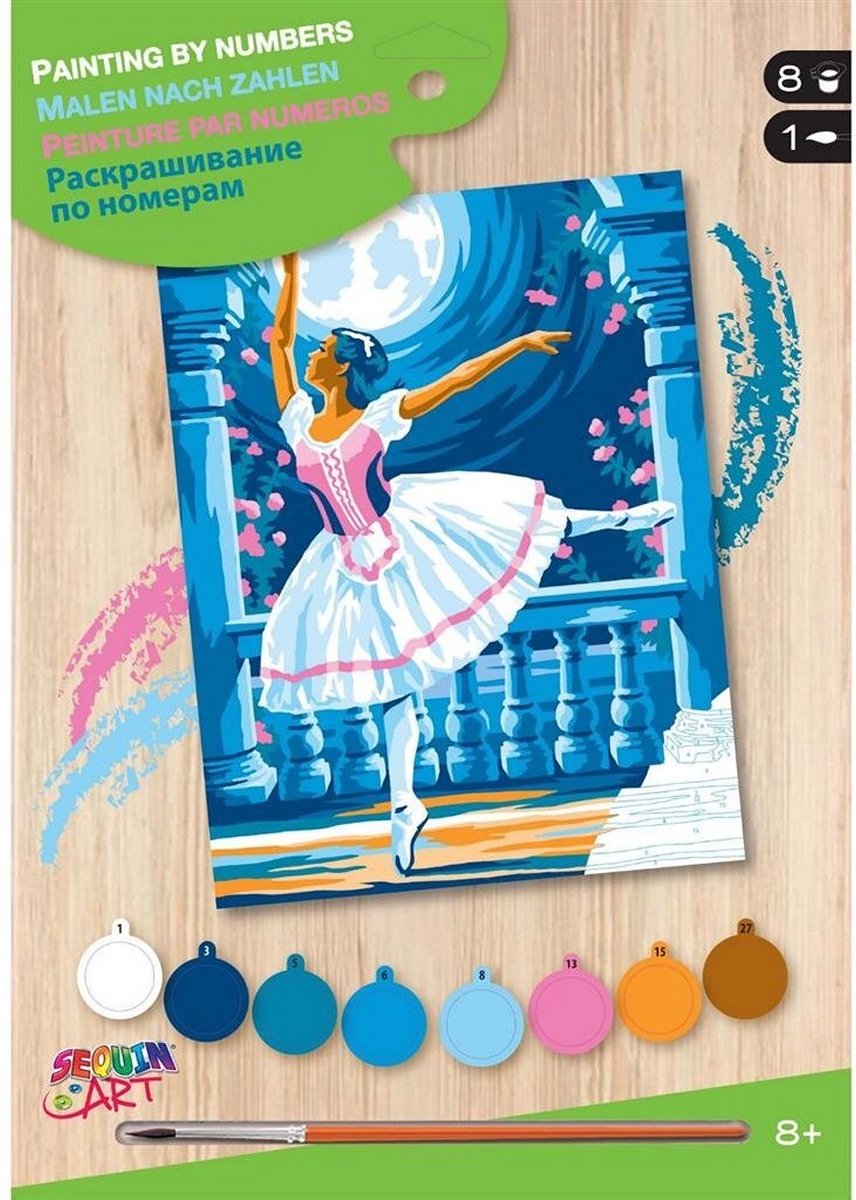 Sequin Art Schilderen op Nummer Ballerina