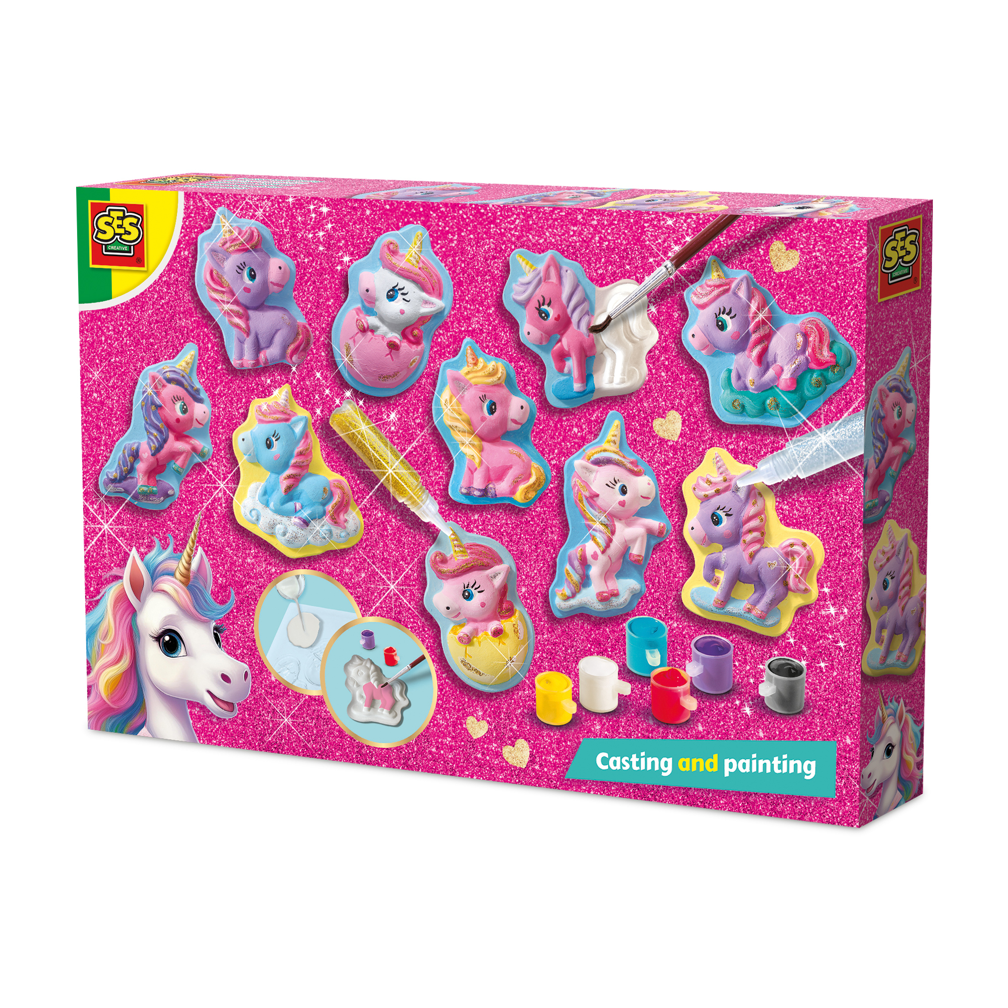  unicorn gieten en schilderen baby unicorns