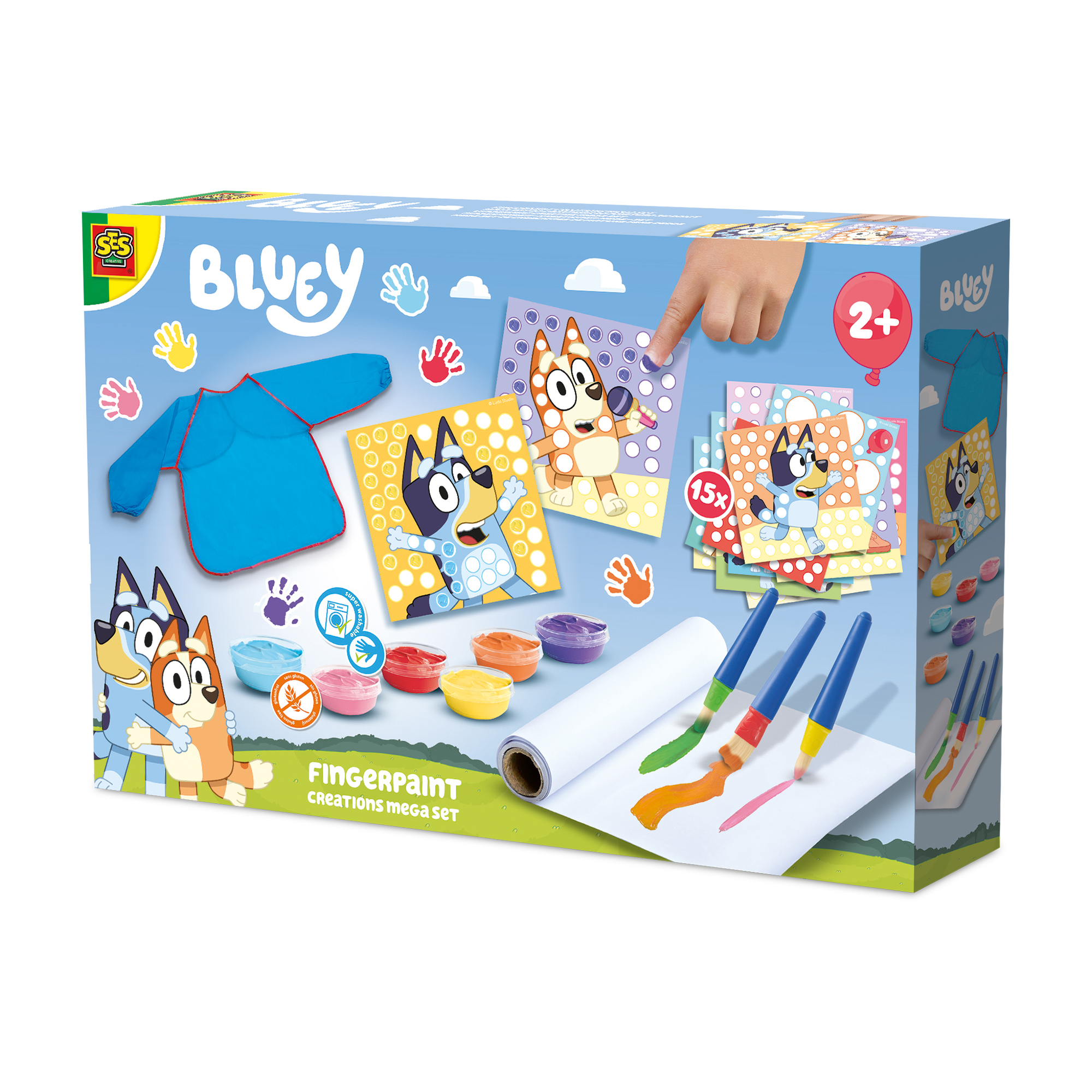 Ses Bluey vingerverf creaties mega set