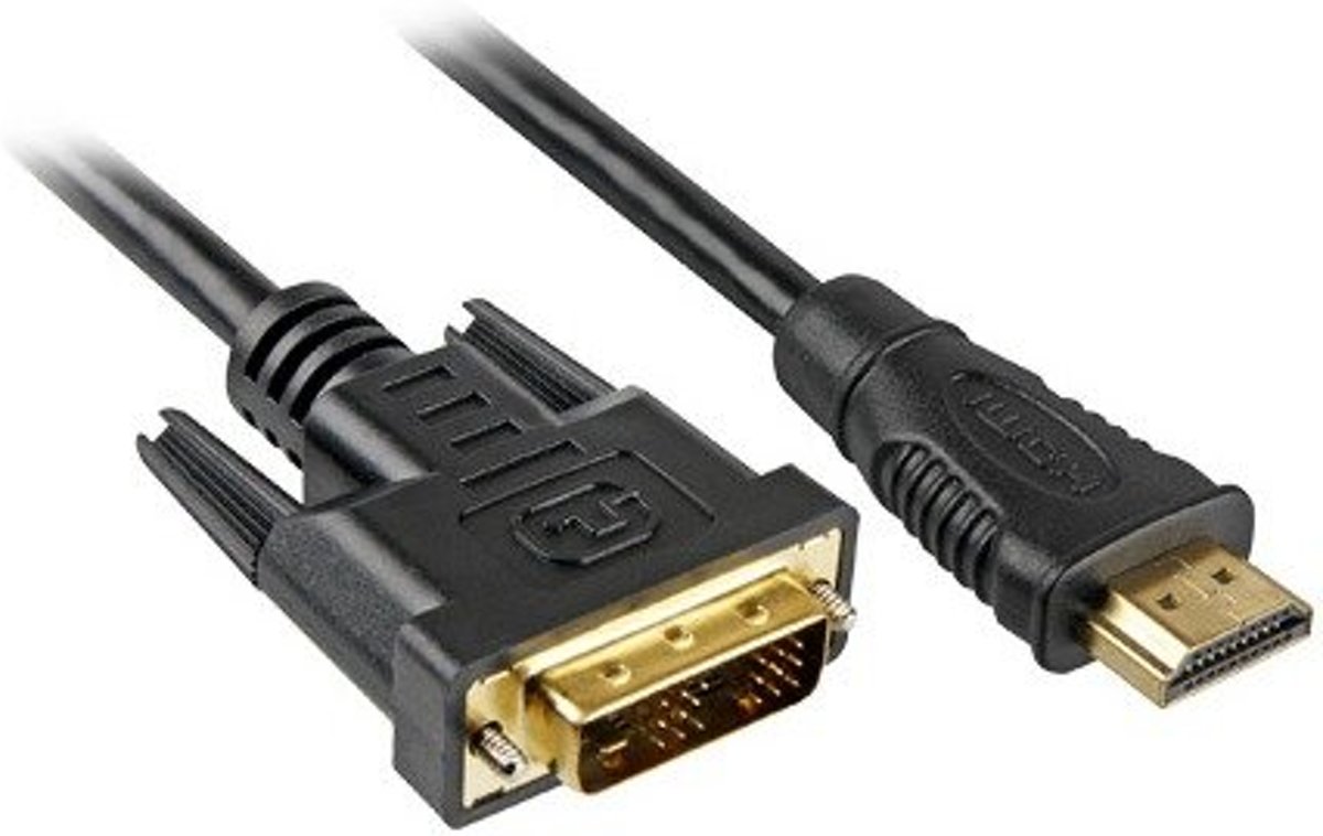 Sharkoon 2m HDMI to DVI-D