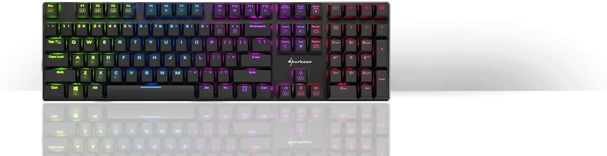 Sharkoon PureWriter RGB Red (US-Layout)