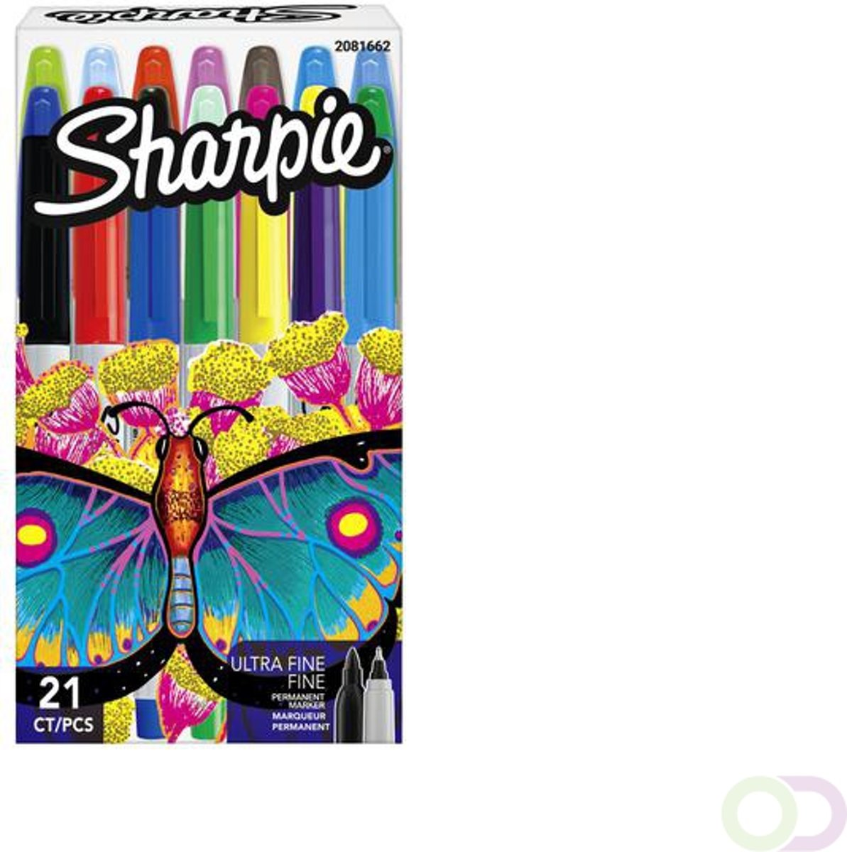 Sharpie permanent marker special edition vlinder - 14 stuks fine - 7 stuks ultrafine