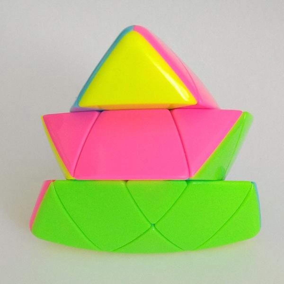 Rice Dumpling 3x3 Magic Cube Educational Puzzle Toy for Children Kids More Than Colorful Triangle Magic Cube Reduce Fidget Toy