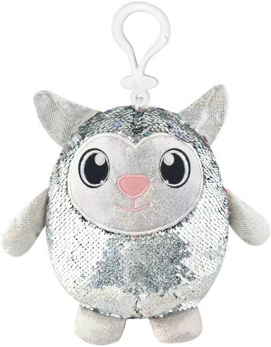 Shimmeez Clip On Lamb - Lammetje 10cm   met omkeerbare glitter pailletten