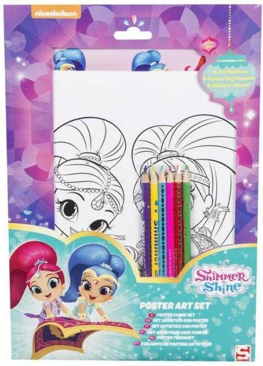 Shimmer & Shine Poster Tekenset