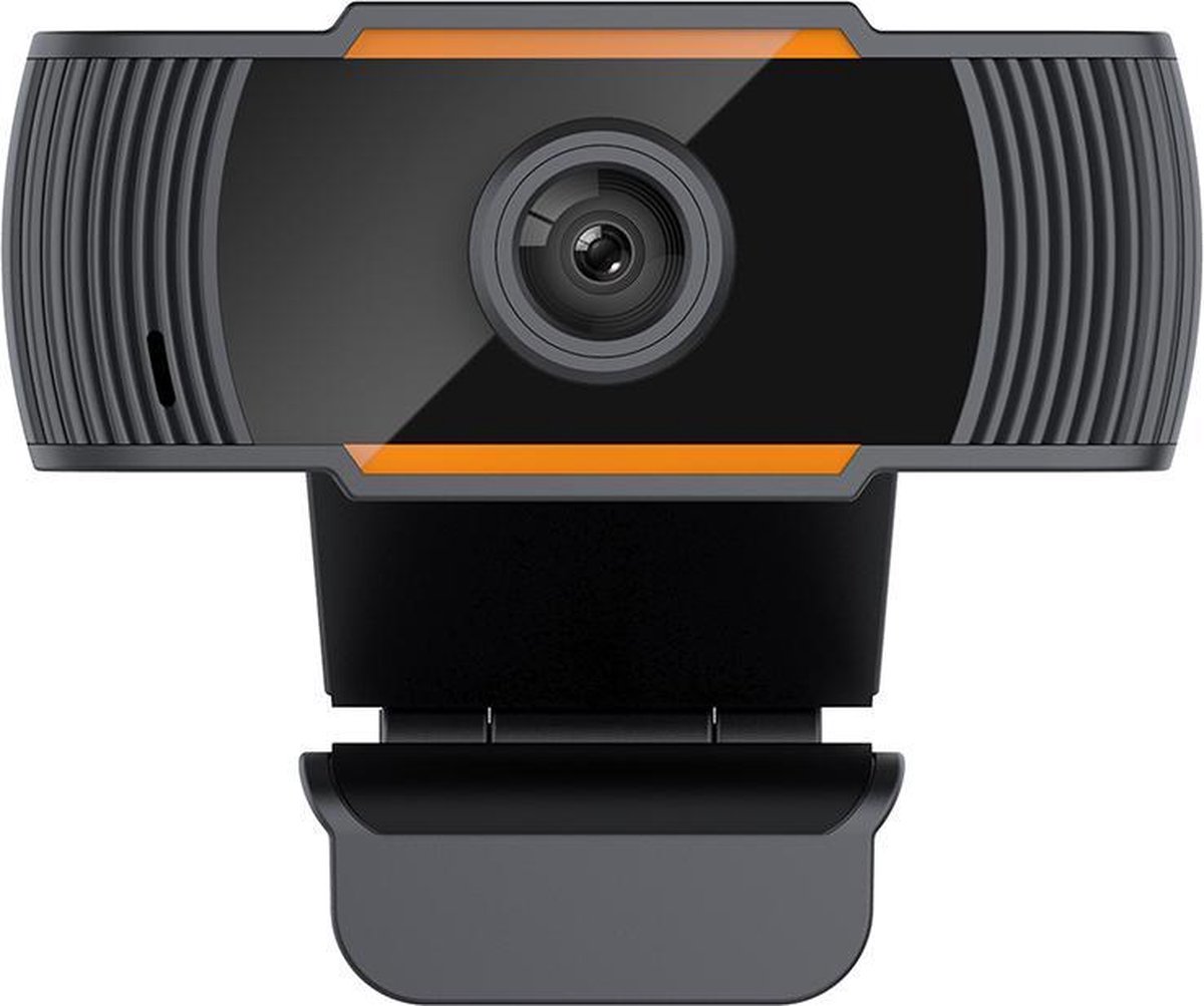 Webcam 720P HD - Op computer - Webcam voor pc - Webcamera - Vergaderen - Werk & Thuis - USB - Microfoon - Windows & Mac