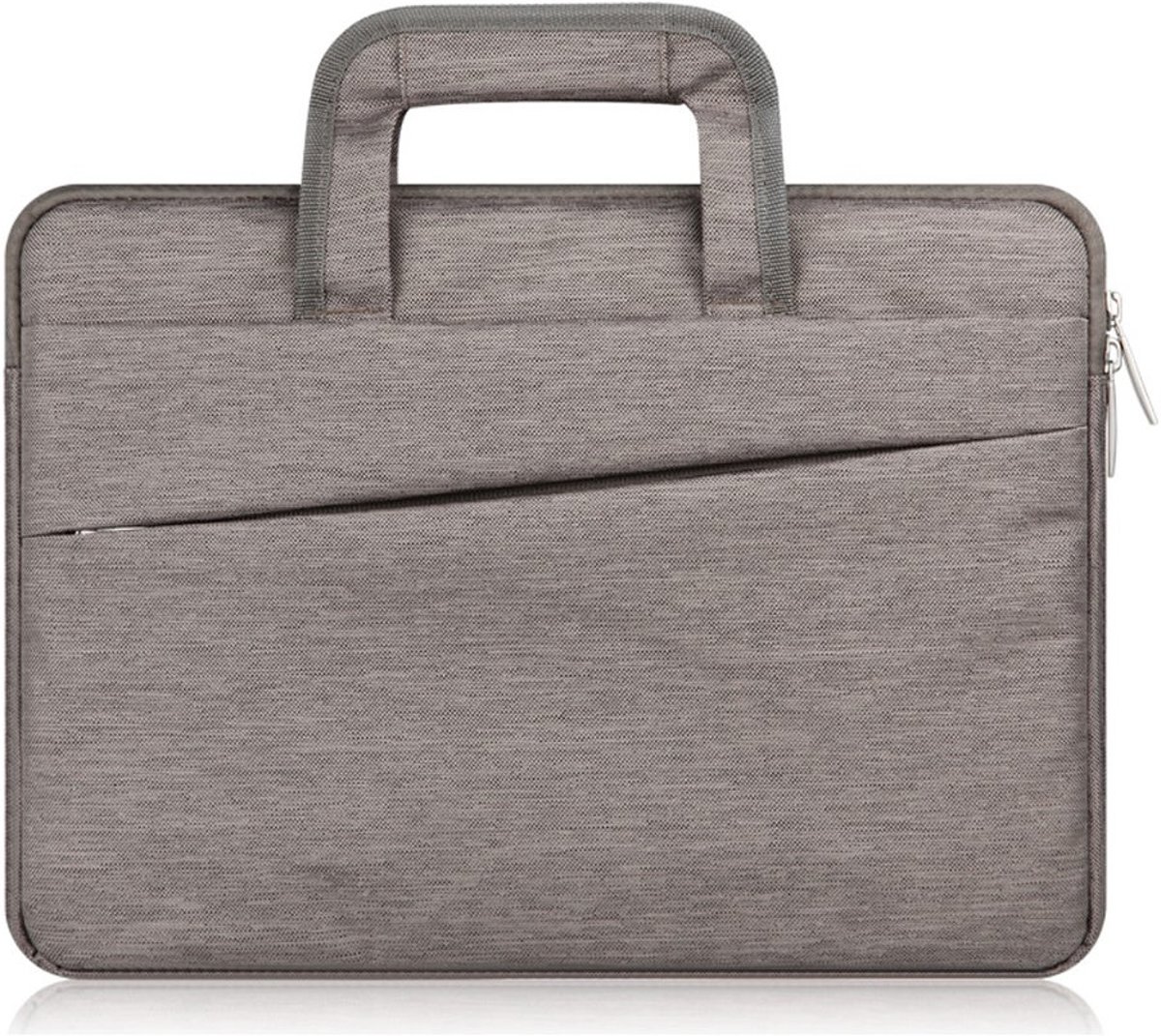 Shop4 - MacBook Pro 13 inch Sleeve met Handvaten - Business Donker Grijs