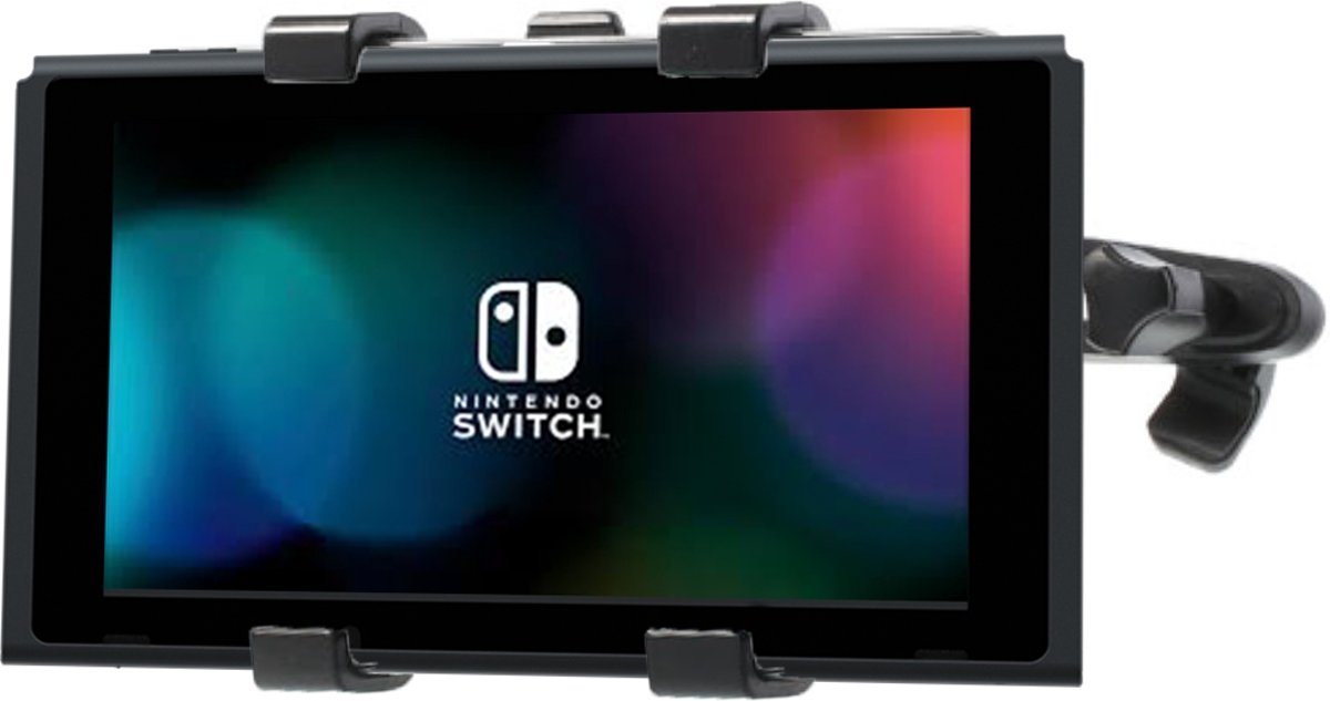 Shop4 - Nintendo Switch Autohouder Hoofdsteun zwart