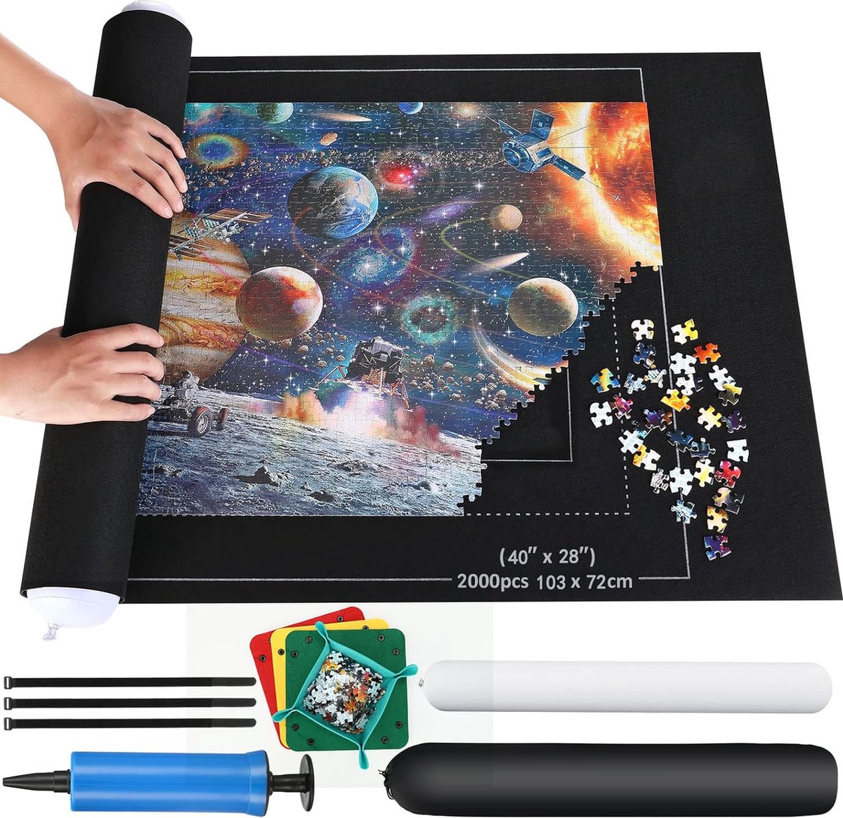 Puzzelmat Set met Interlocking Stukken - Schuimrubberen Onderlaag - Duurzaam Jigsaw Ontwerp - Veilige Speelmat - Geschikt voor Kinderen en Fitness - Gemakkelijk te Monteren en Op te Bergen