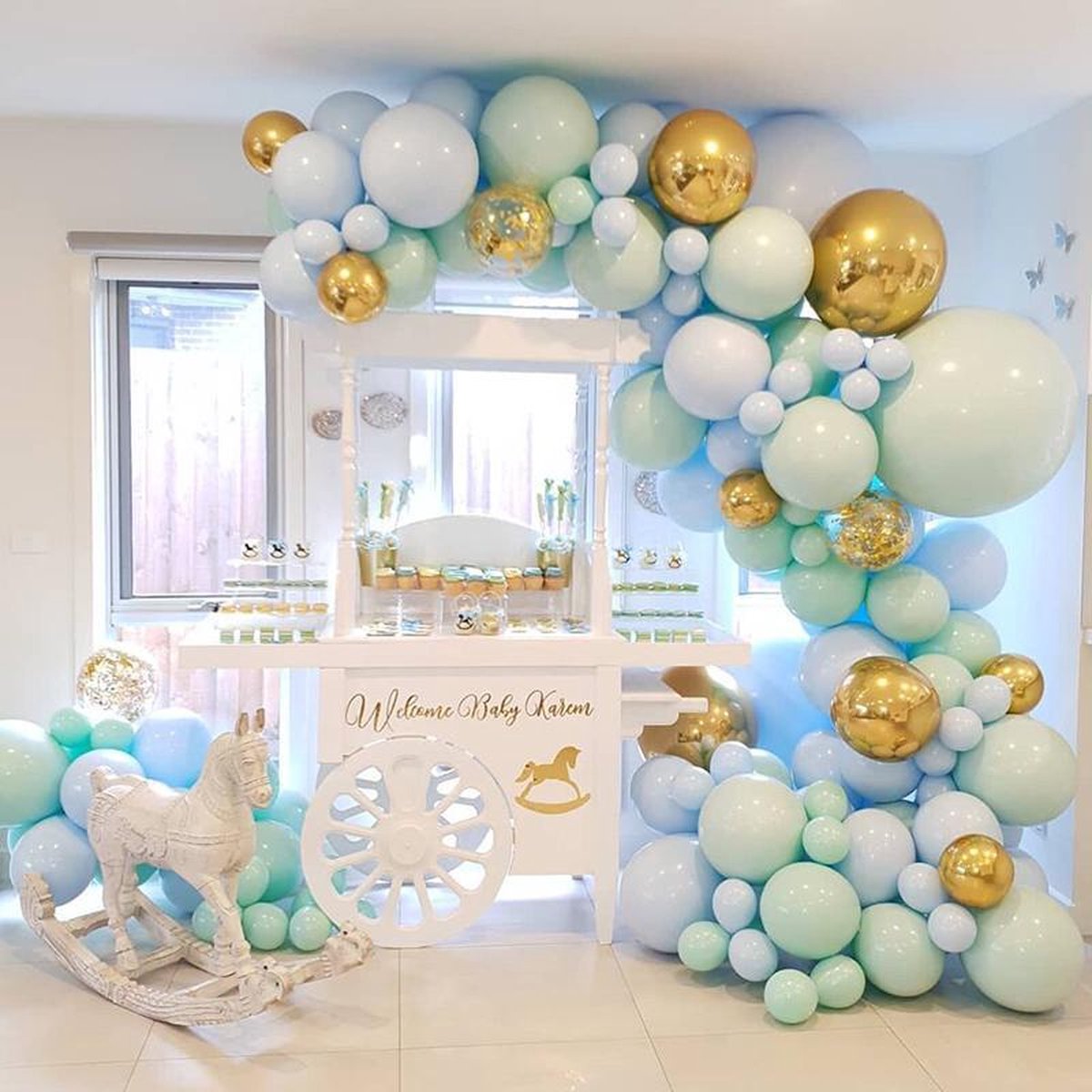 Ballonnenboog - DIY - Roze - Grijs - Rose Goud - Verjaardag Versiering - Bruiloft - 124 Ballonnen - Feest Versiering - 5 meter - Babyshower - 1 Jaar - GRATIS POMP en OPHANGHAAKJES