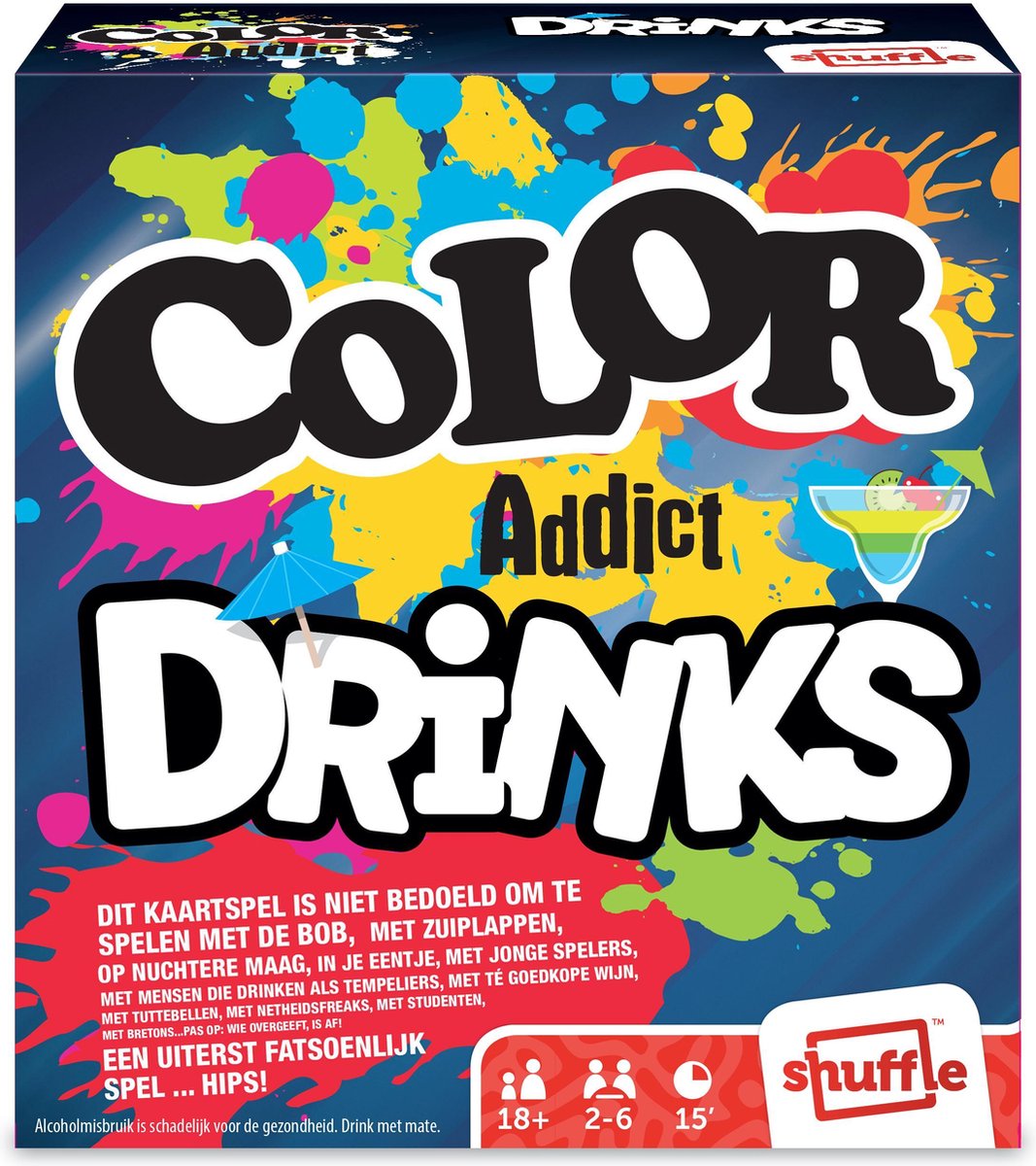 Shuffle  - Color Addict Drinks - Kaartspel - Nederlands