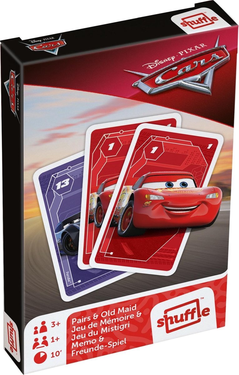 Shuffle Kaartspel 2-in-1 Disney Pixar Cars Karton 25-delig