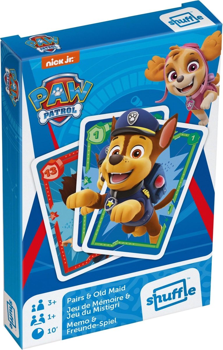 Shuffle Kaartspel 2-in-1 Paw Patrol Karton 25-delig