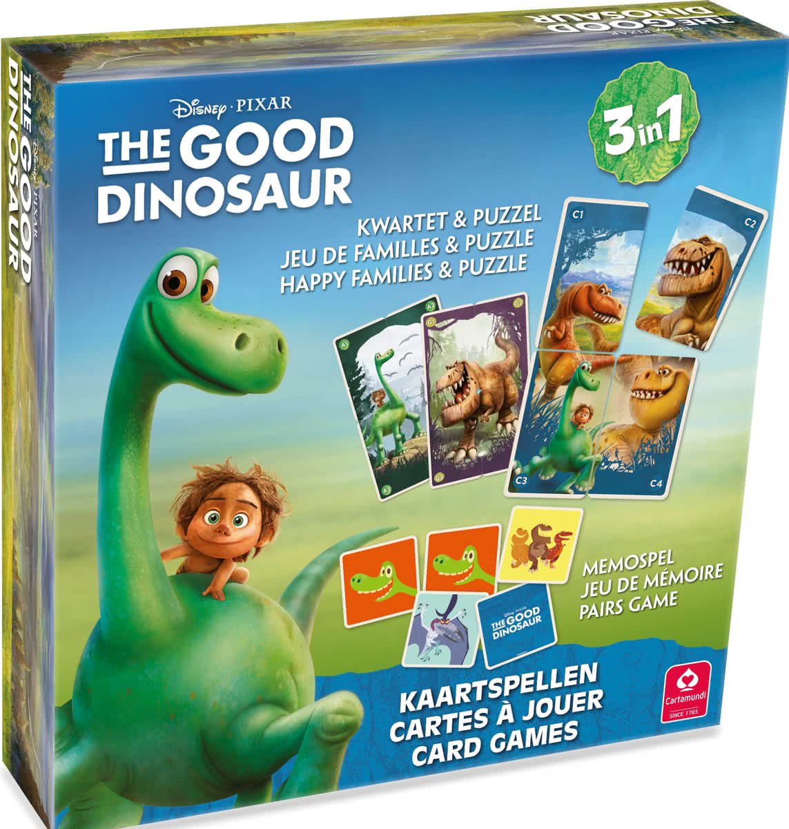 The Good Dinosaur - 3 in 1 - kwartet en memospel