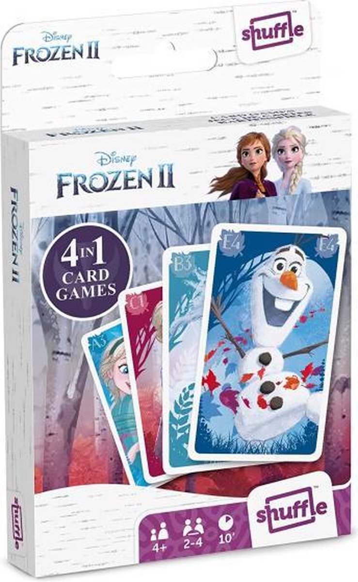 kaartspel 4-in-1 Disney Frozen II karton 32-delig