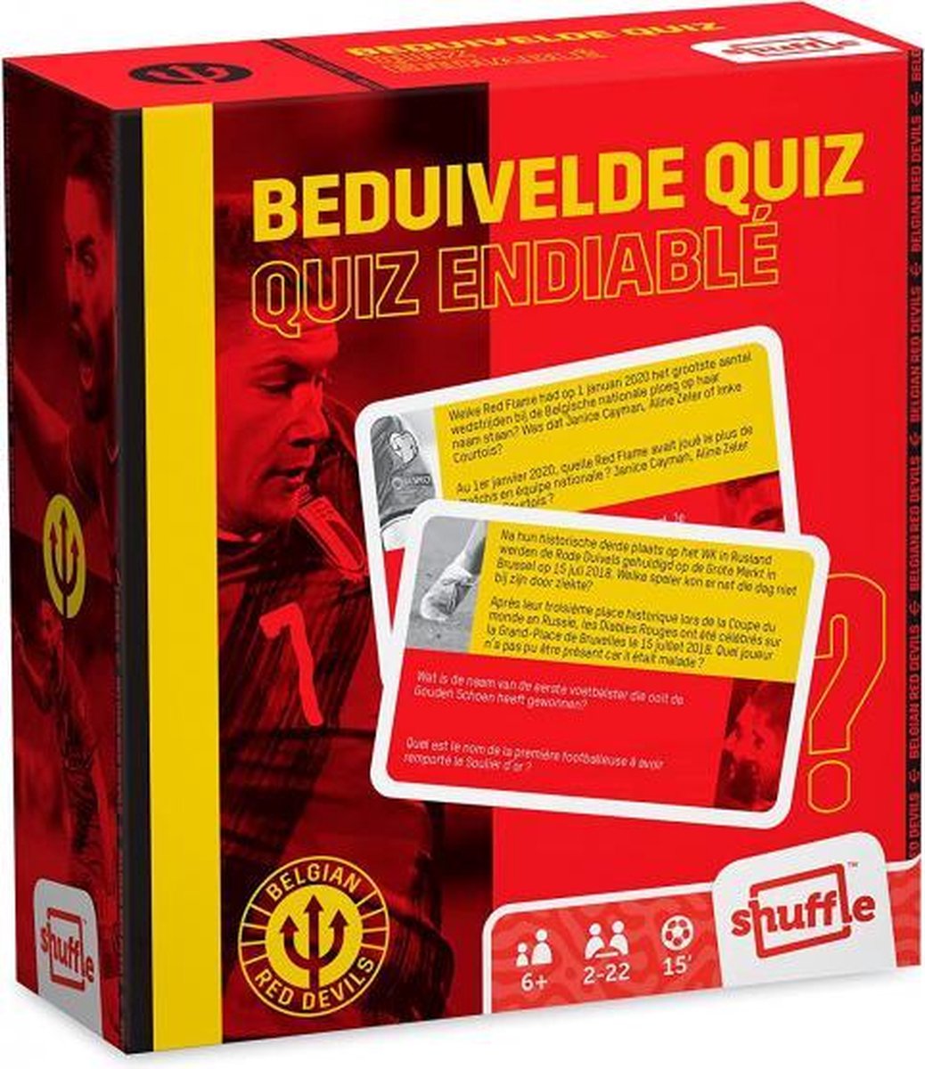 quizspel Rode Duivels junior karton rood 117-delig