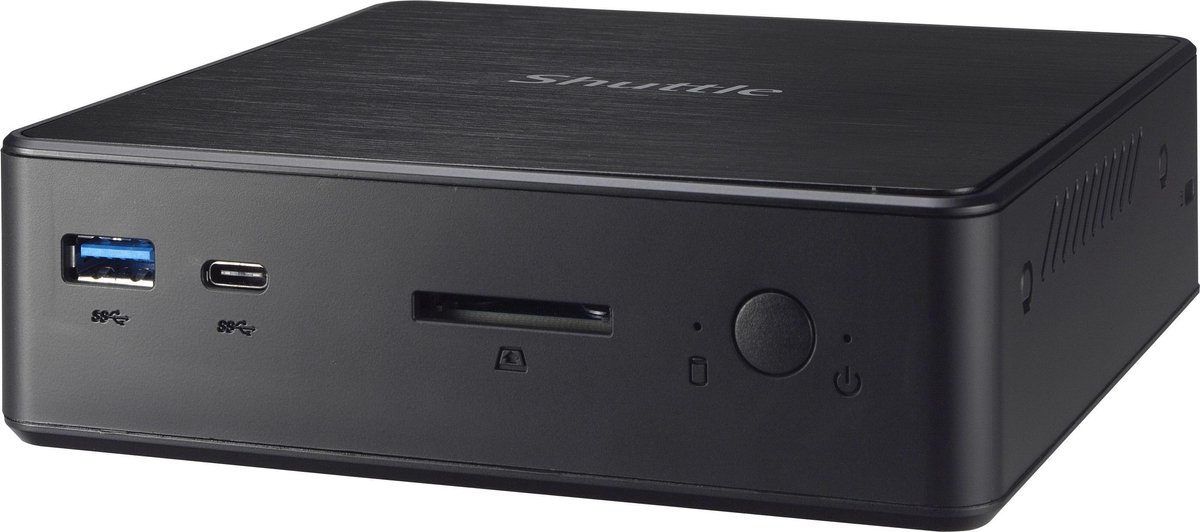 Shuttle XPС slim NC10U PC/workstation barebone 4205U 1,8 GHz Zwart Intel SoC FCBGA1528