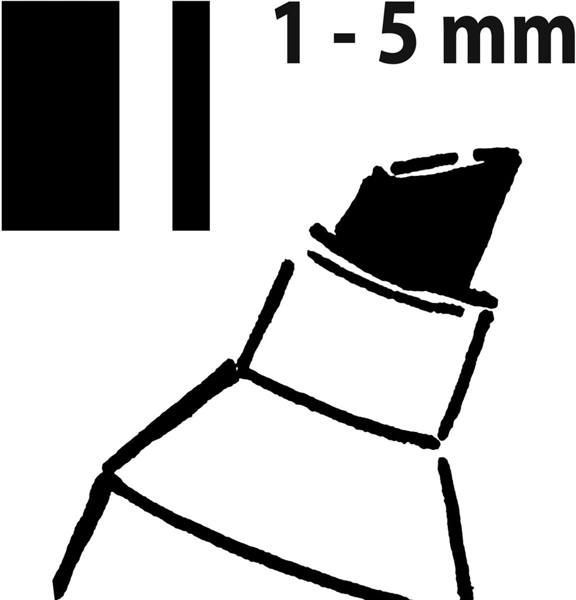 SIGEL KRIJTSTIFT 50 WIT