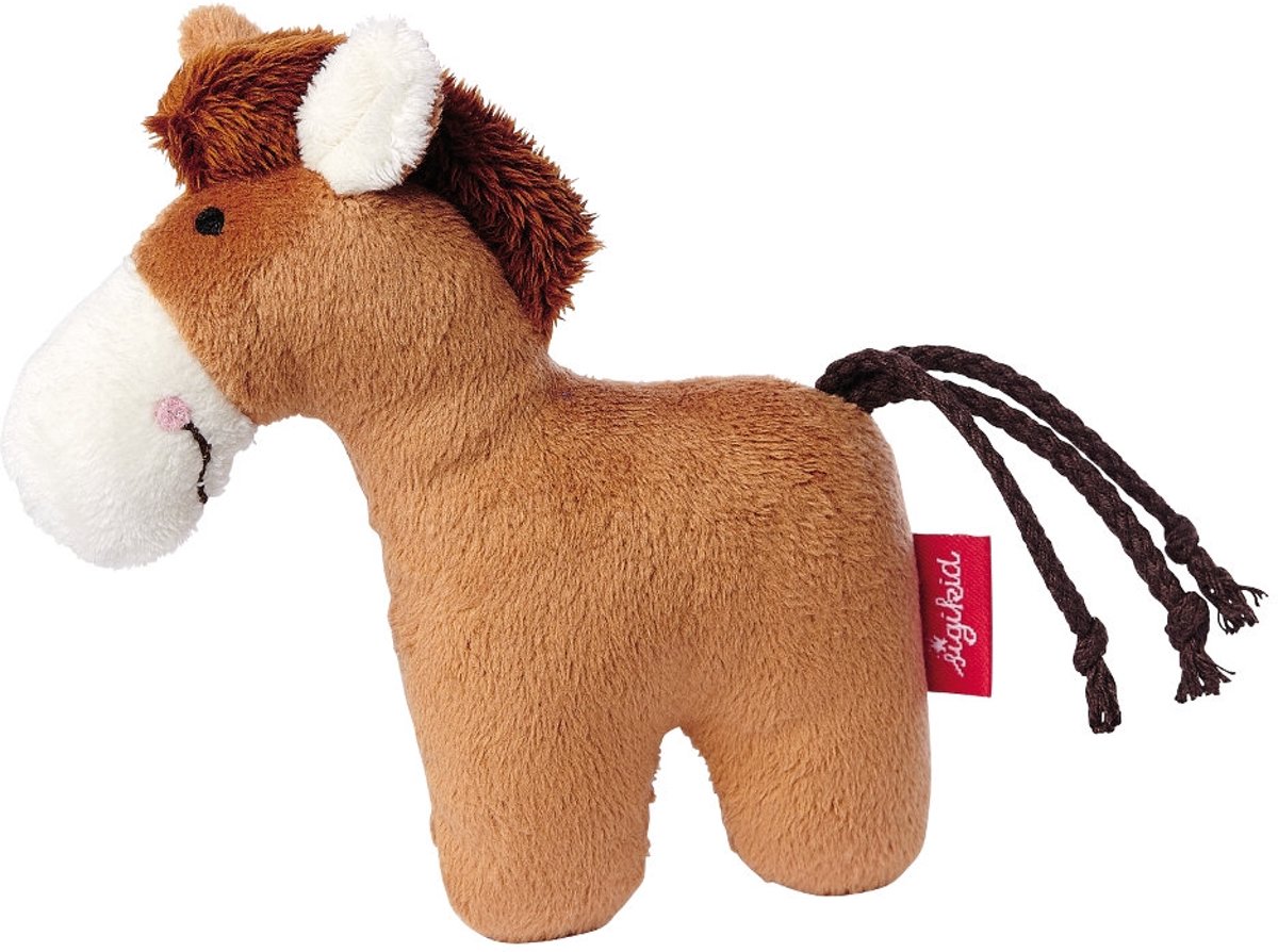 Sigikid Mini Rattle Horse, Red Stars