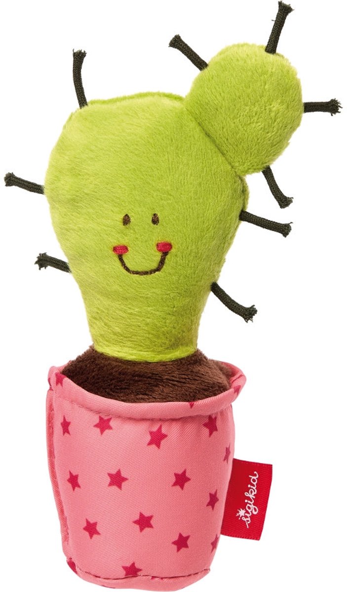 Sigikid Rattle Cactus, Red Stars