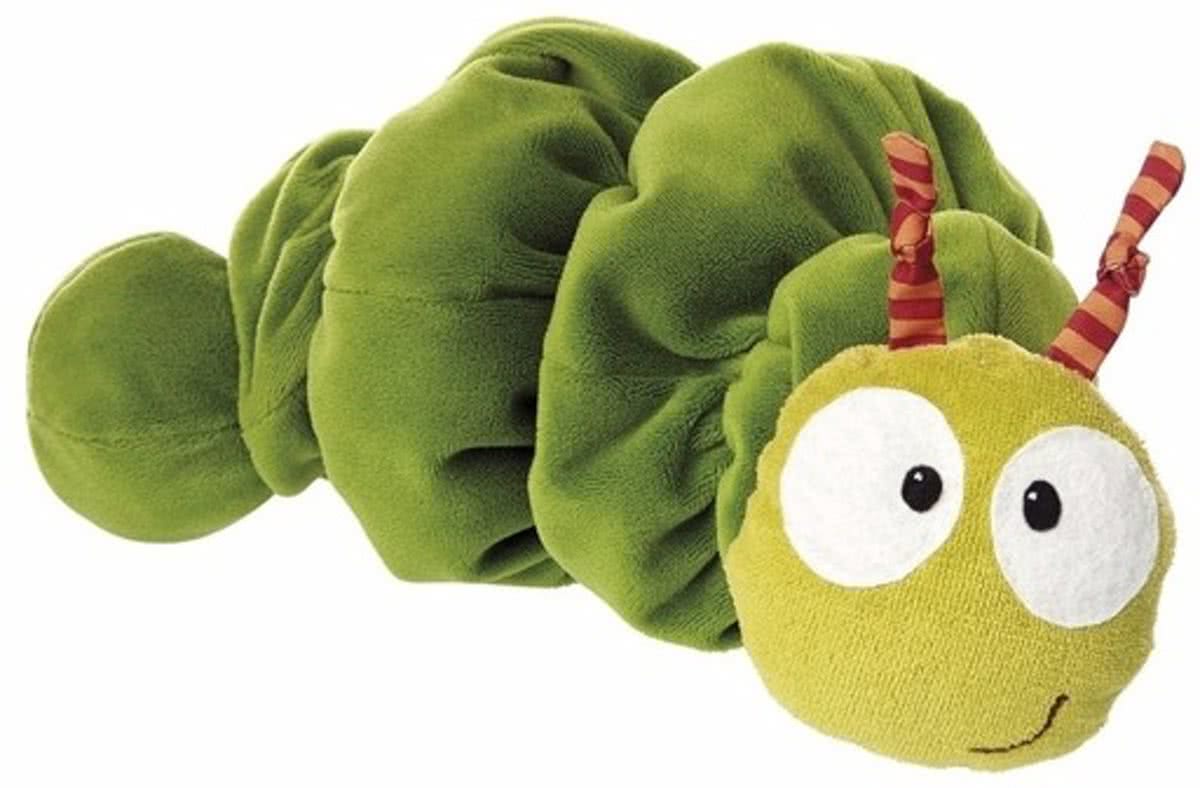 Trillende groene rups knuffel