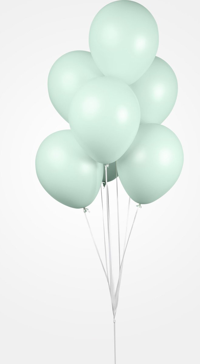 100 Macaron Ballonnen 12″ Mint