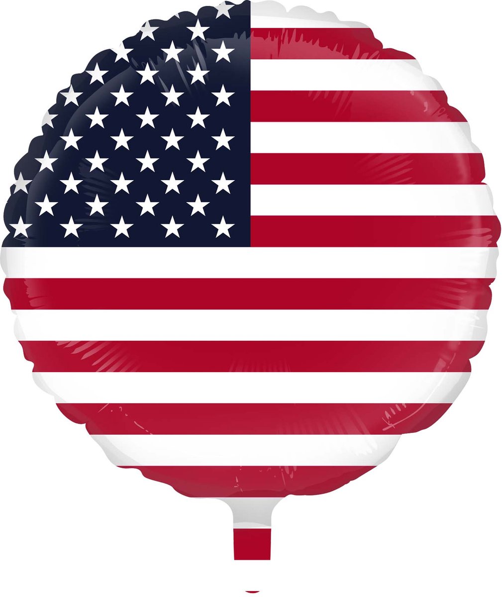 3x Folieballon USA 18