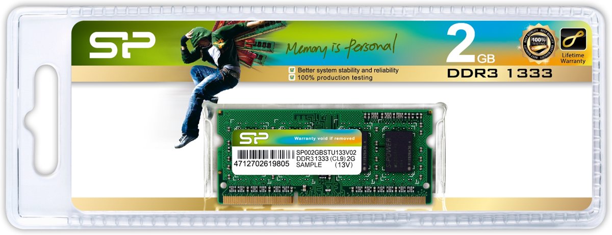 Silicon Power 2GB DDR3 1333MHz geheugenmodule