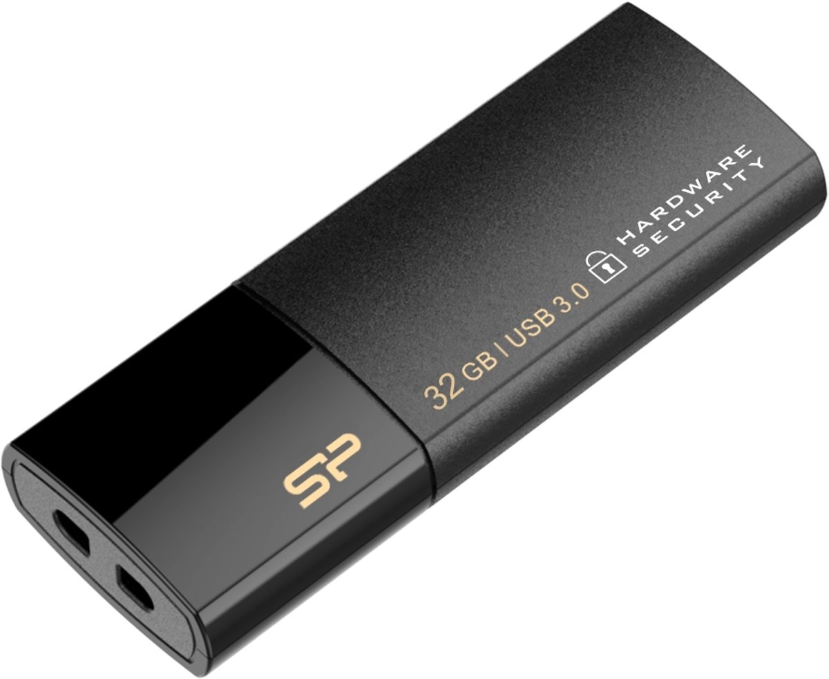 Silicon Power 32GB Secure G50 USB 3.1 flashdrive met AES 256-bit encryptie Zwart