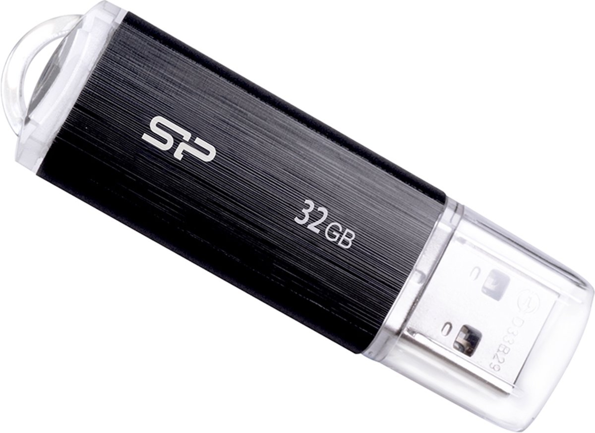 Silicon Power 32GB Ultima U02 USB 2.0 flashdrive Zwart