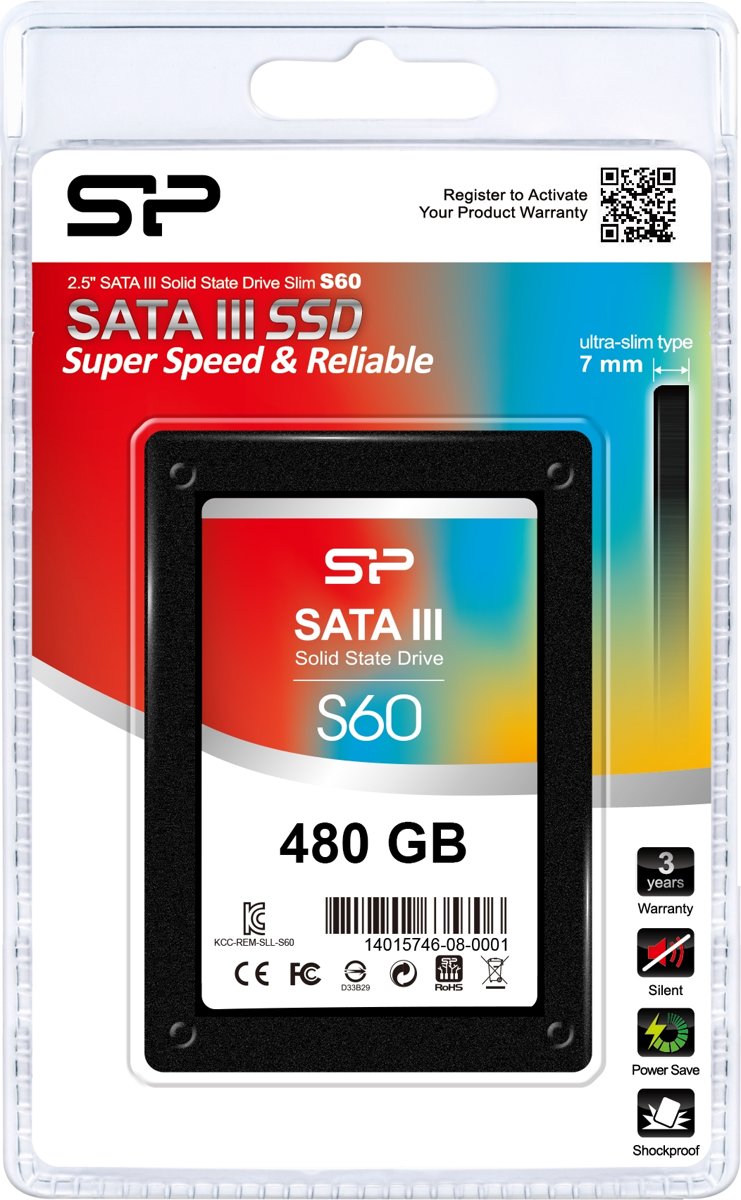 Silicon Power S60 internal solid state drive 2.5 480 GB SATA III