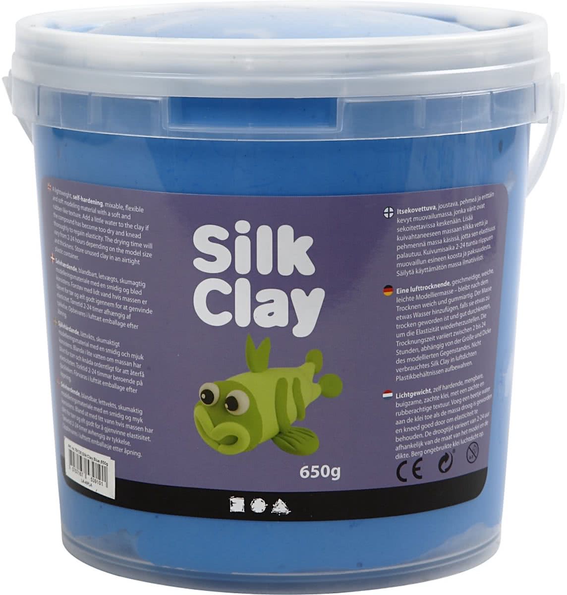 Silk Clay, blauw, 650 gr