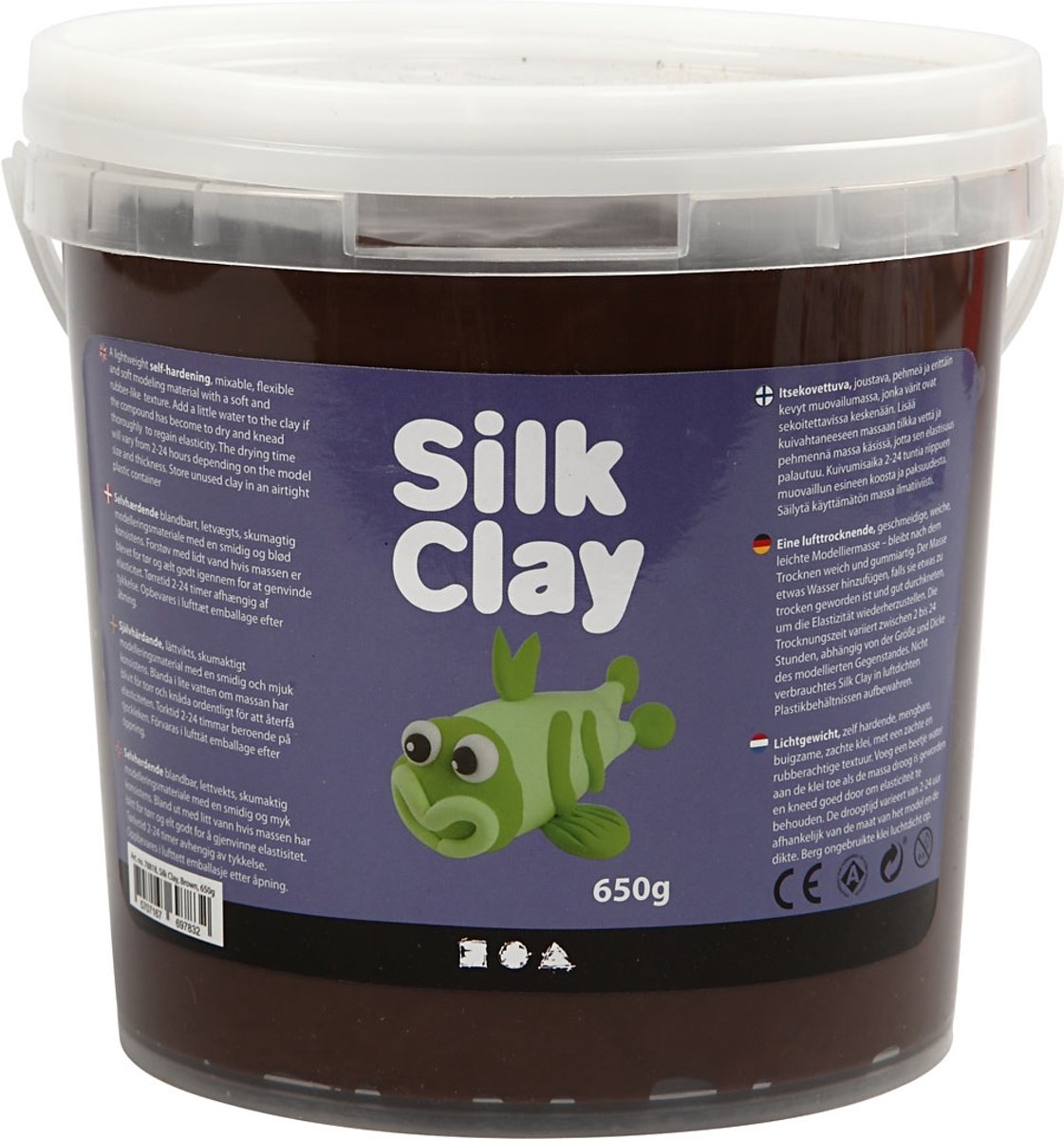 Silk Clay, bruin, 650 gr