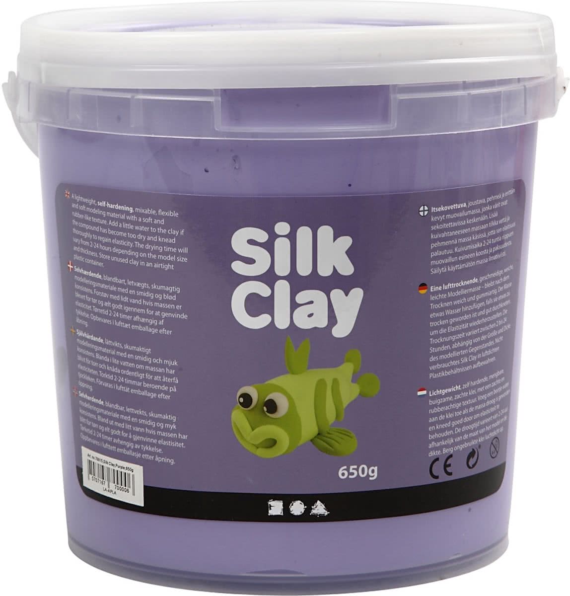 Silk Clay, paars, 650 gr