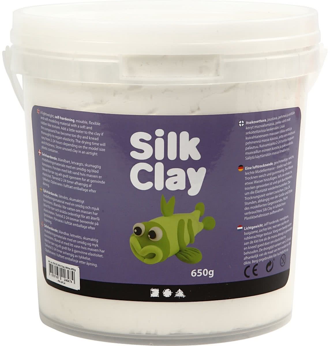 Silk Clay, wit, 650 gr