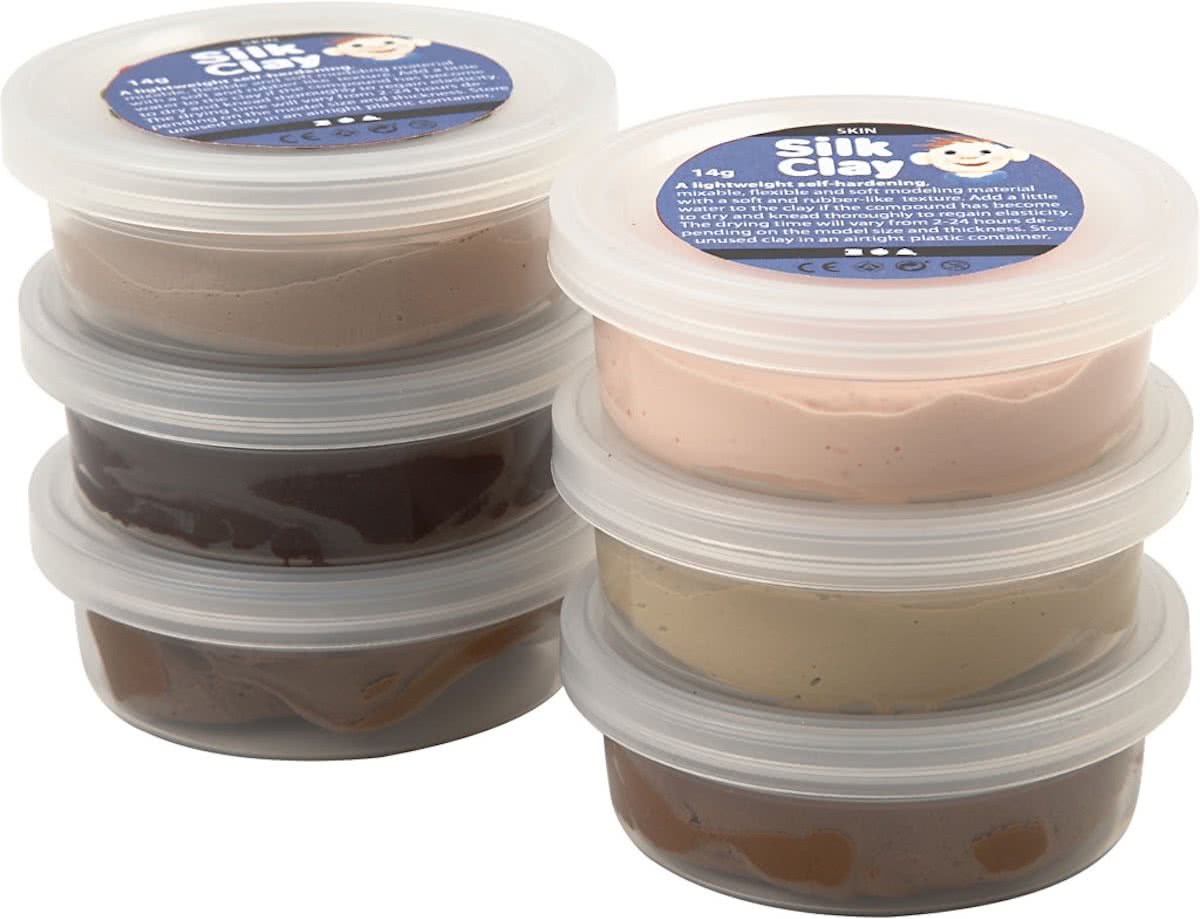 Silk Clay - Klei - Set met 6 Bruintinten