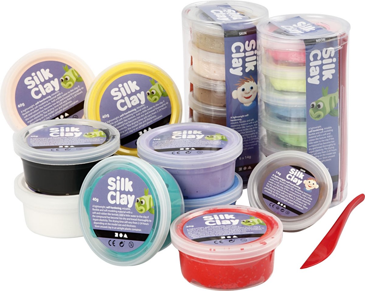 Silk Clay®, 22 dozen, diverse kleuren