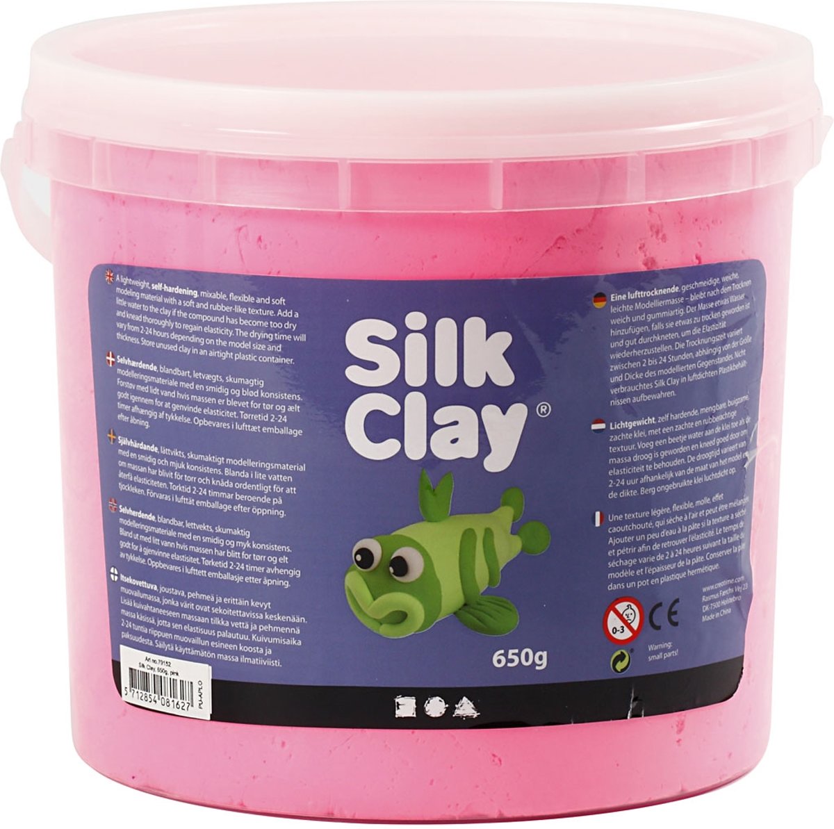 Silk Clay®, 650 gr, roze