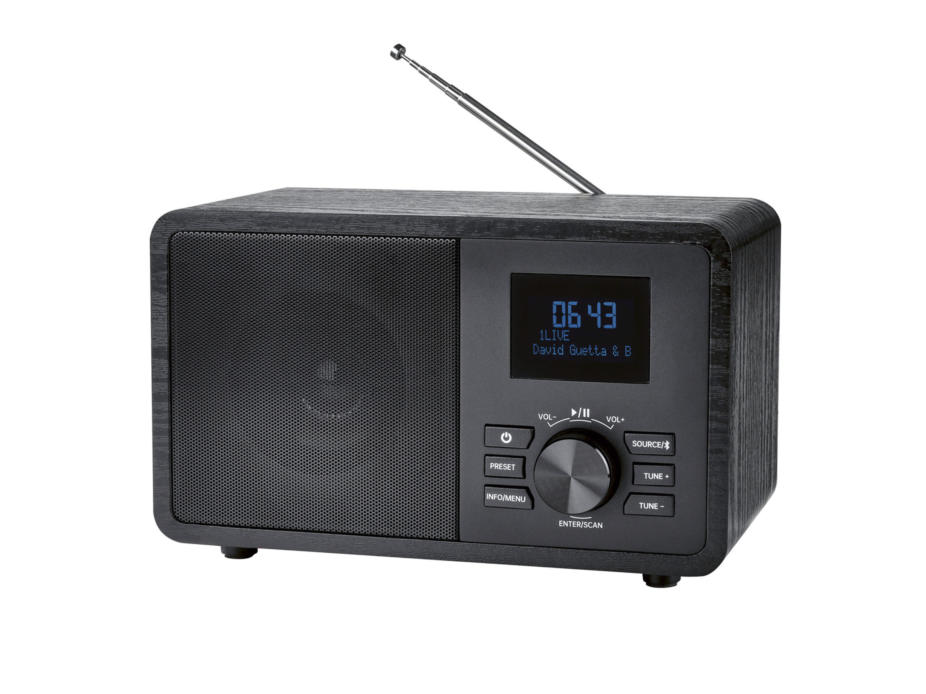 SILVERCREST DAB+ Bluetooth-radio (Zwart)