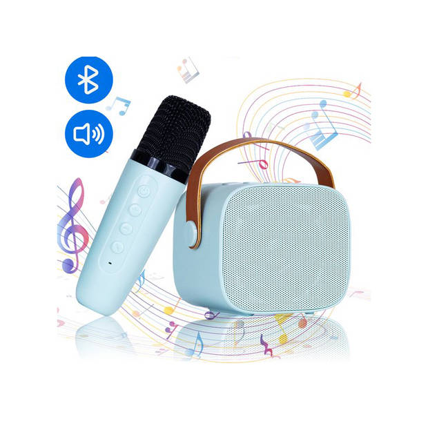 Silvergear Karaoke Set Kinderen - Karaokesets - Box Met Microfoon - Blauw