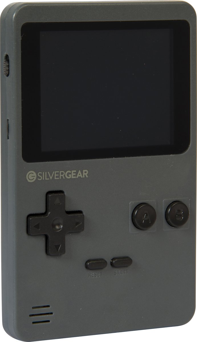 Silvergear Mini Arcade Spelcomputer Grijs