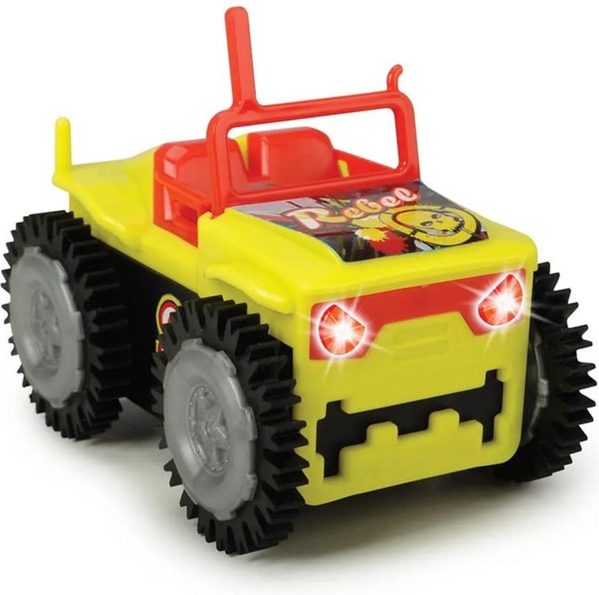 Dickie Toys Flip Over Buggy + Licht - Geel