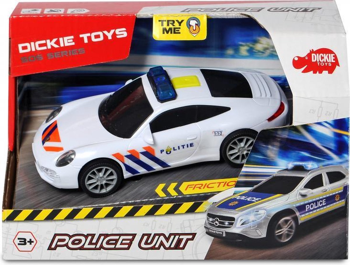 auto Nederlandse Politie jongens 15 cm wit 1:32