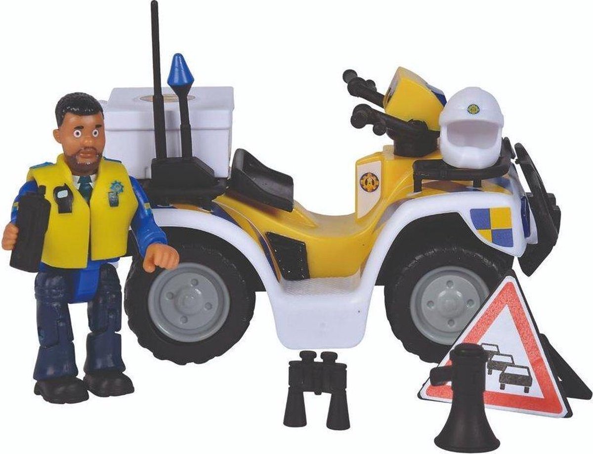 Brandweerman Sam Politie Quad incl. Figuur