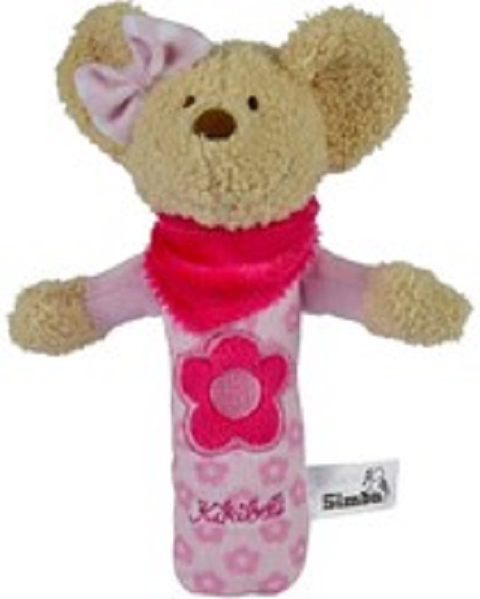 Pluche baby knijpfiguur Kikibell roze