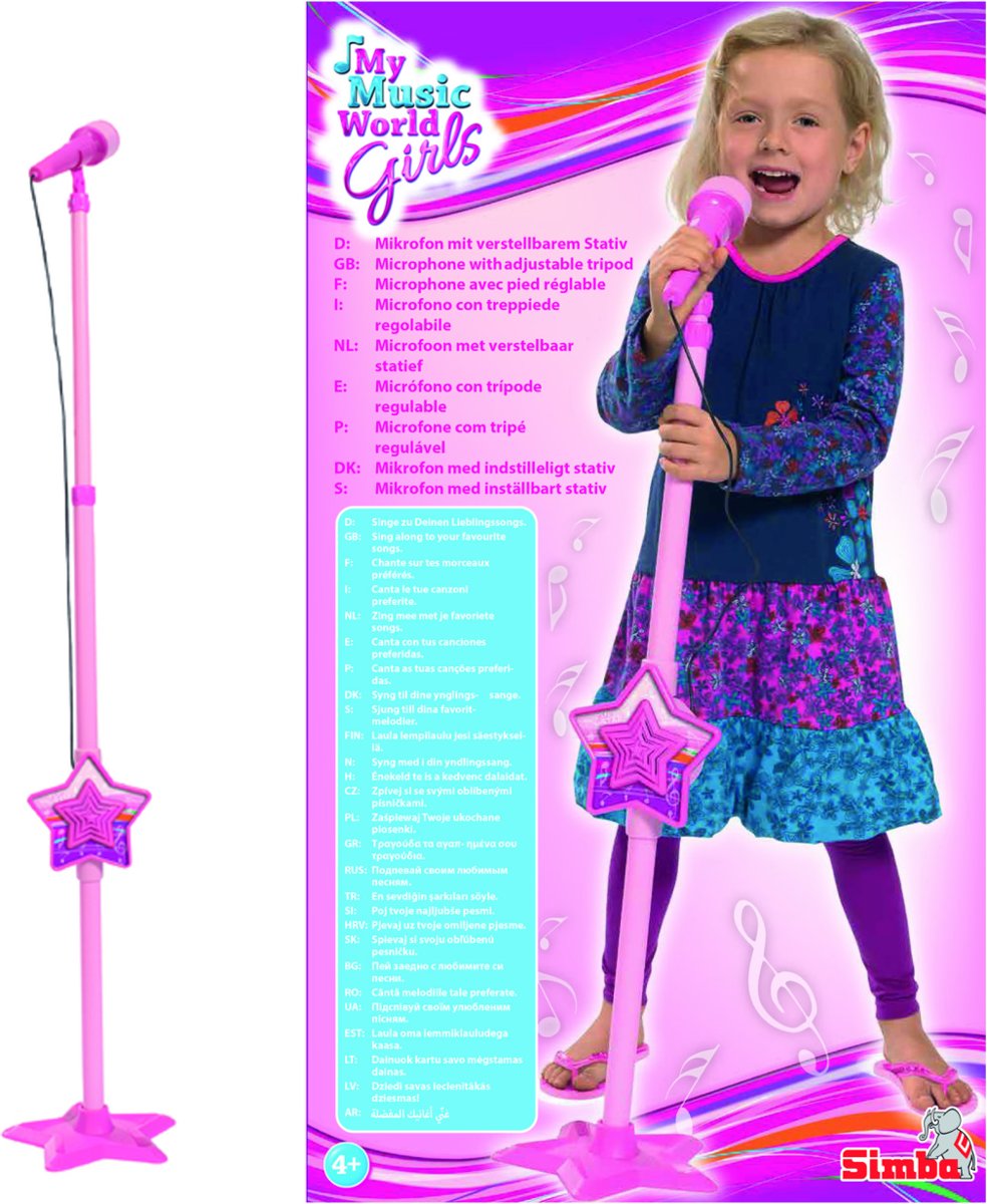 Simba - My Music World microphone Stand Girls