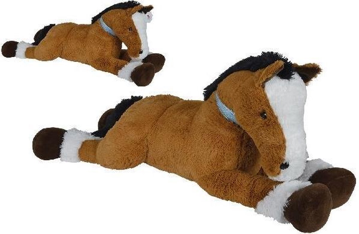 Simba Liggend Pluche Paard 120cm